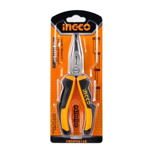 Долгогубцы изогнутые INGCO 160 мм (21977186)