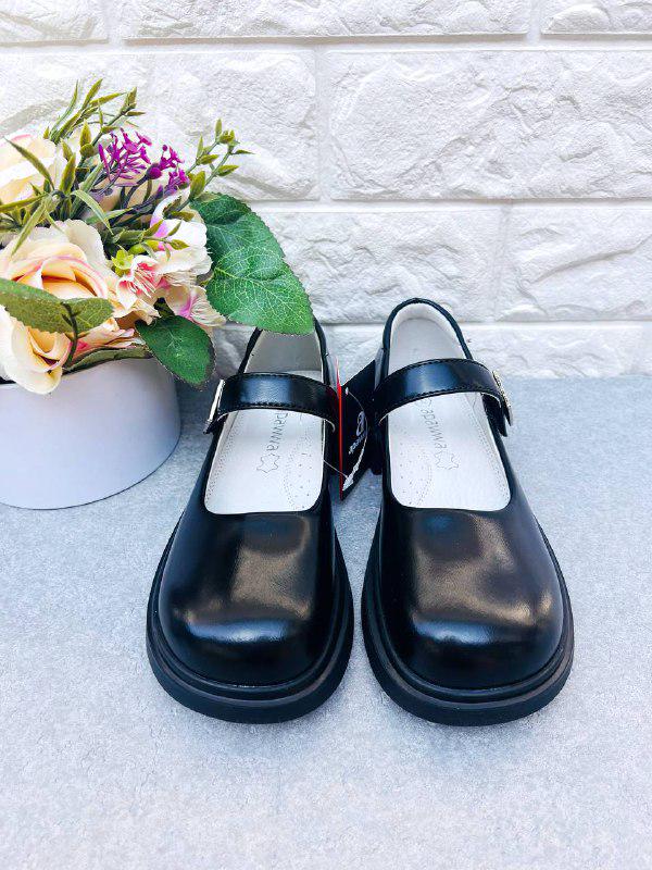 Туфли классические для девочки Apawwa 1823 р. 37 22,8 см Черный (1823-5) - фото 2