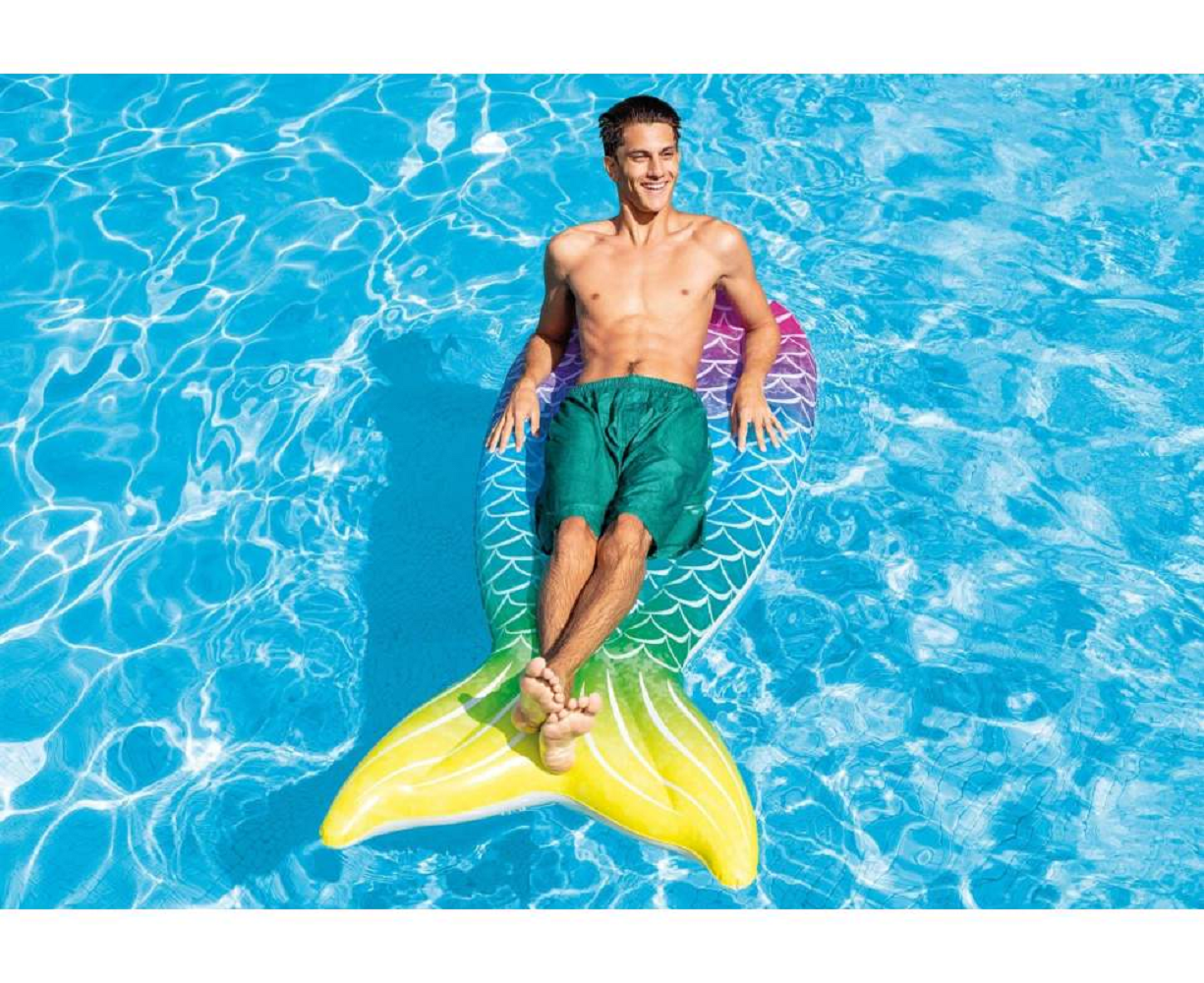 Пліт надувний Intex Хвіст русалки 180х79 см (58788) - фото 3 Пліт надувний Intex Хвіст русалки 180х79 см (58788) - фото 3