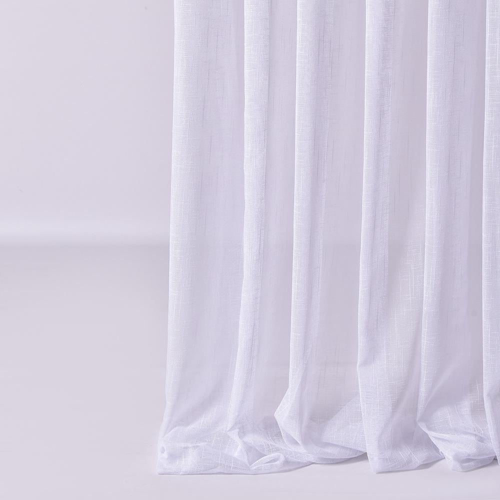 Ткань тюль сетка рогожка BRENDA V-03 72 гр/м2 300 см Белый (26074)