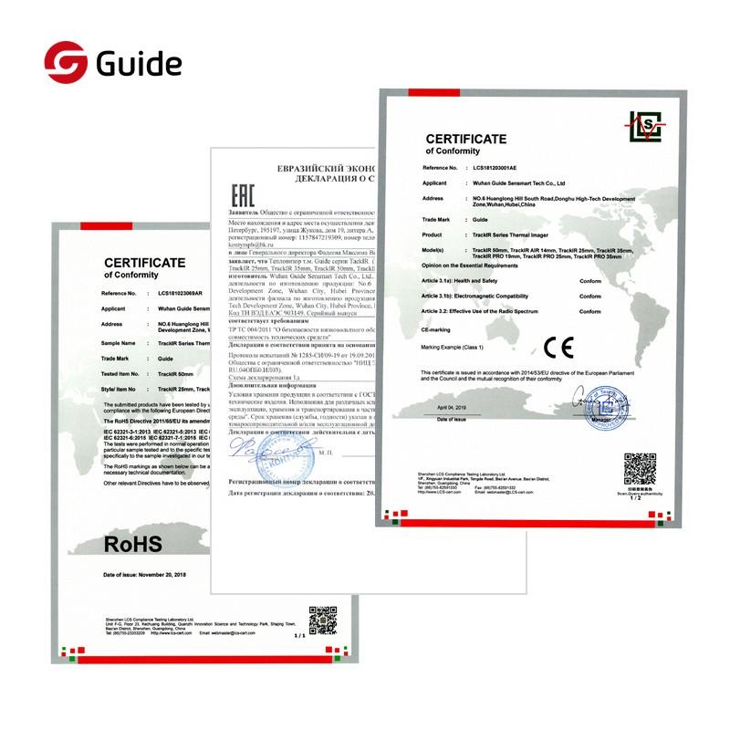 Тепловизор-монокуляр GUIDE TrackIR Wi-Fi 50 мм х 2000 м (2070556131) - фото 3 Тепловизор-монокуляр GUIDE TrackIR Wi-Fi 50 мм х 2000 м (2070556131) - фото 3