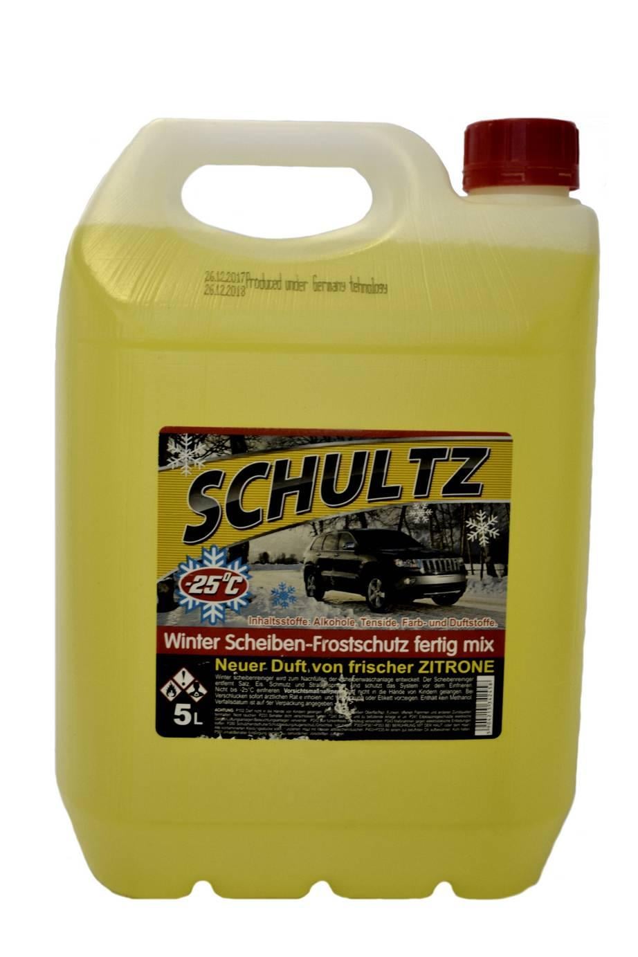 Омивач скла зимовий SCHULTZ -25 ° C Диня 5 л Жовтий (29459)