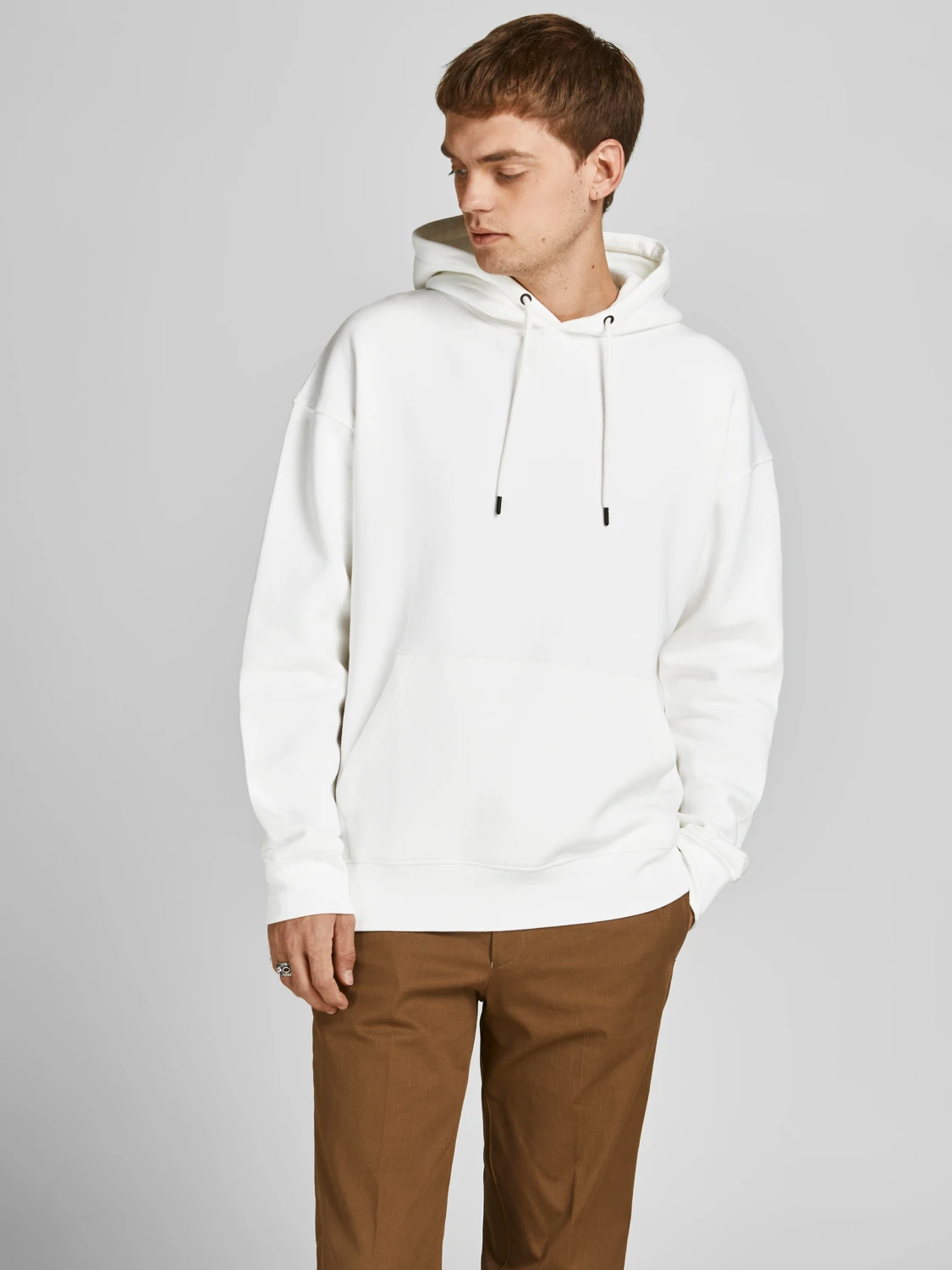 Худі Jack & Jones Estar Basic Білий L (21341145) - фото 1