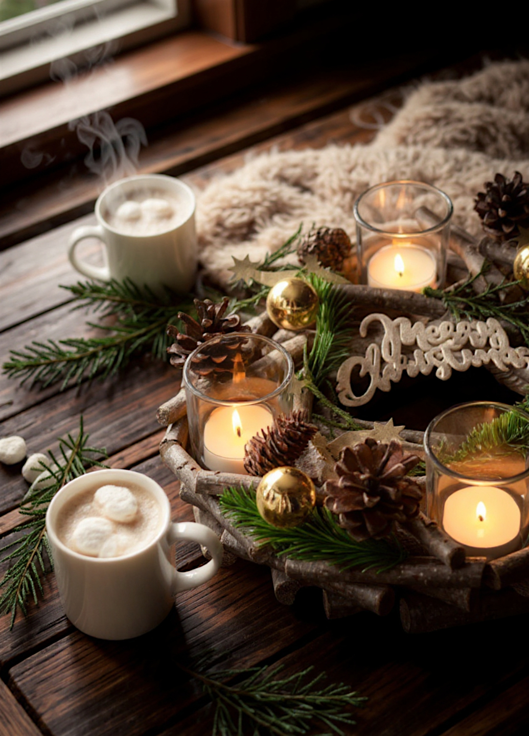 Рождественский венок-подсвечник Livarno Home Winter Magic из натуральных материалов 28 см Золотой (7954) - фото 3 Рождественский венок-подсвечник Livarno Home Winter Magic из натуральных материалов 28 см Золотой (7954) - фото 3