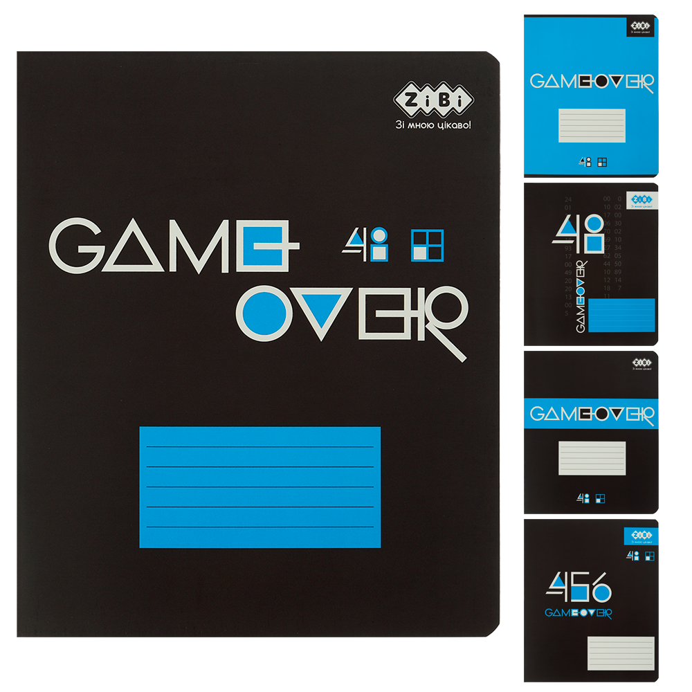 Комплект школьных тетрадей GAMER 10 шт. (ZB25.1787K)