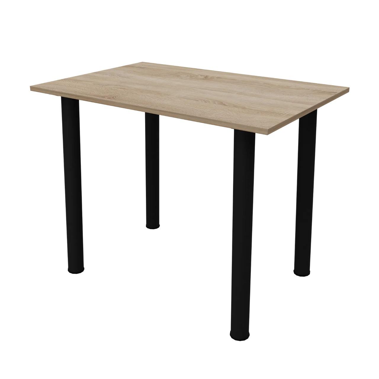 Стол обеденный прямоугольный Неман Ярл 1380х675 мм Дуб сонома/Черный (47821)