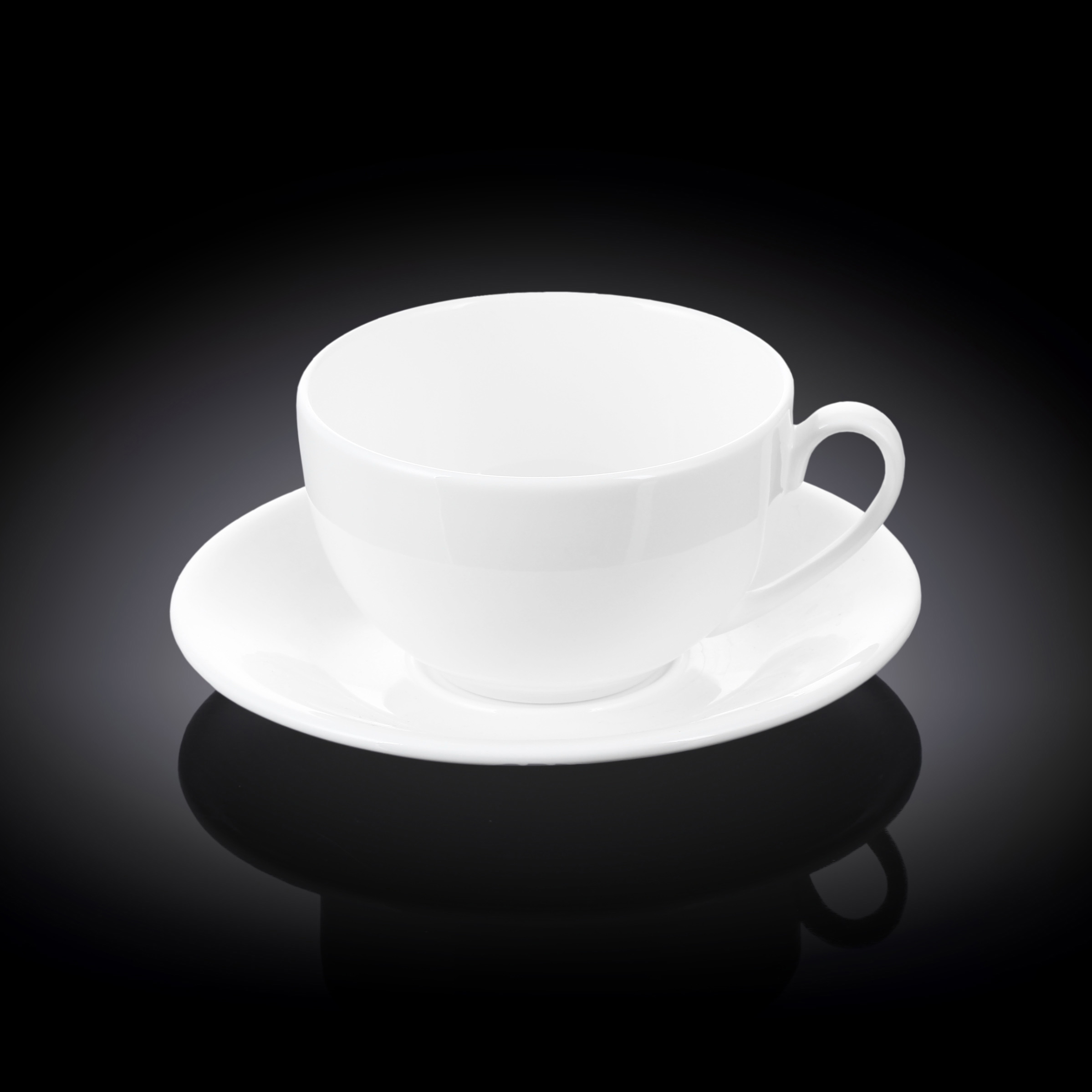 Чашка чайная с блюдцем Wilmax 300 мл (993190 / AB)