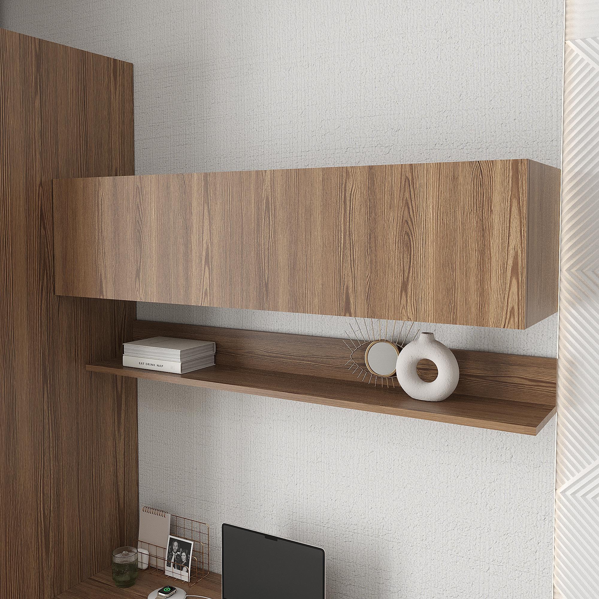 Полка книжная подвесная Эйр ПК-11 Эйр 300х1200х300 мм Дуб родос (28519492)