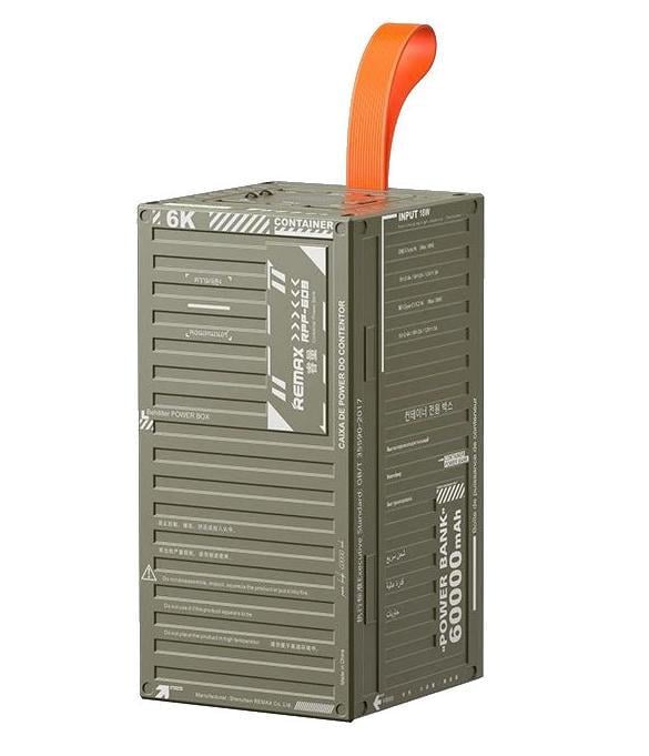 Зарядное устройство Remax RPP-609 60000 mAh QC+PD 22,5W+20W Led lamp Зеленый