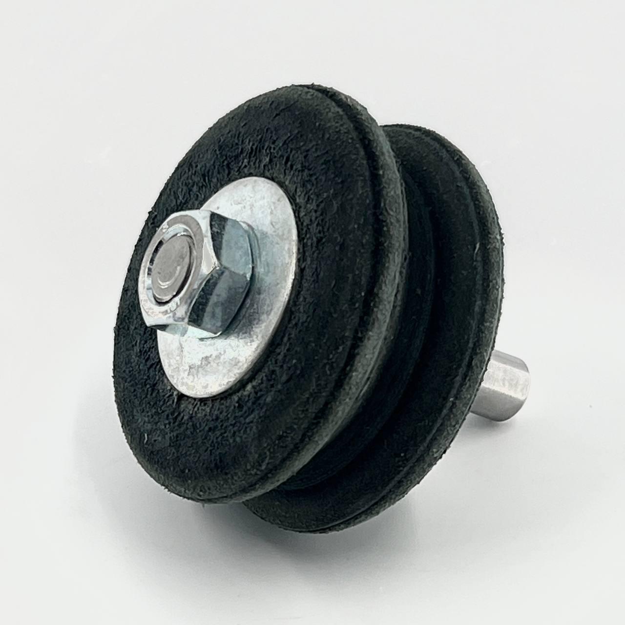 Кожаный круг STRYI для заточки и заправки инструмента полукруглый 70 мм (800170)