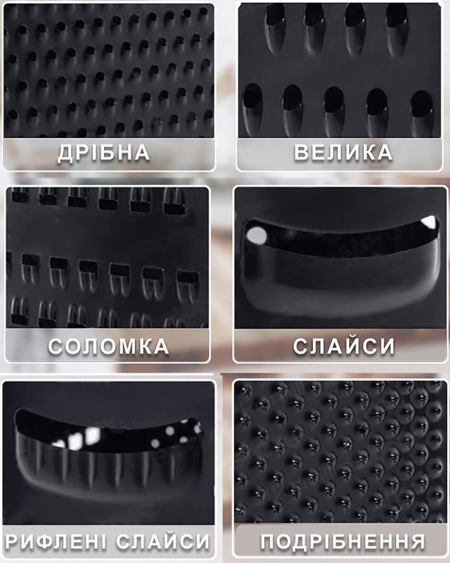 Терка Ofenbach Grater 6-гранная из нержавеющей стали 14х11,5х23 см - фото 2 Терка Ofenbach Grater 6-гранная из нержавеющей стали 14х11,5х23 см - фото 2