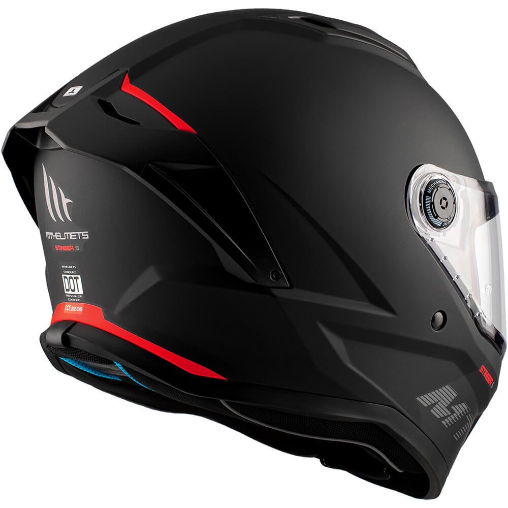 Мотошолом MT HELMETS Stinger 2 M Matt Black (34252) - фото 6