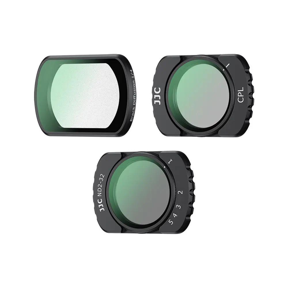Набір світлофільтрів JJC CPL+VND ND2-32+Black Diffusion 1/4 для DJI Osmo Pocket 3/4 код F-PK3 3 шт.