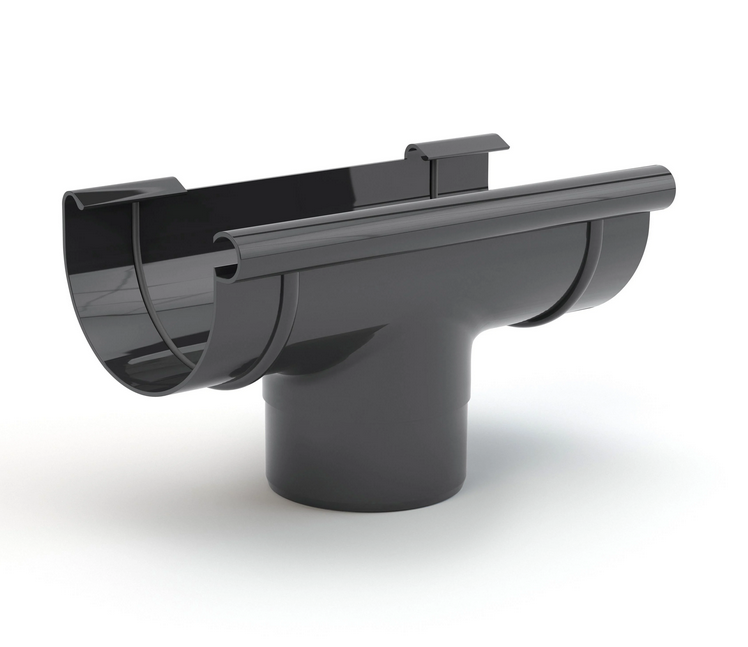 Воронка желоба Gamrat 125/90 мм Графитовый (314-222-100) - фото 1