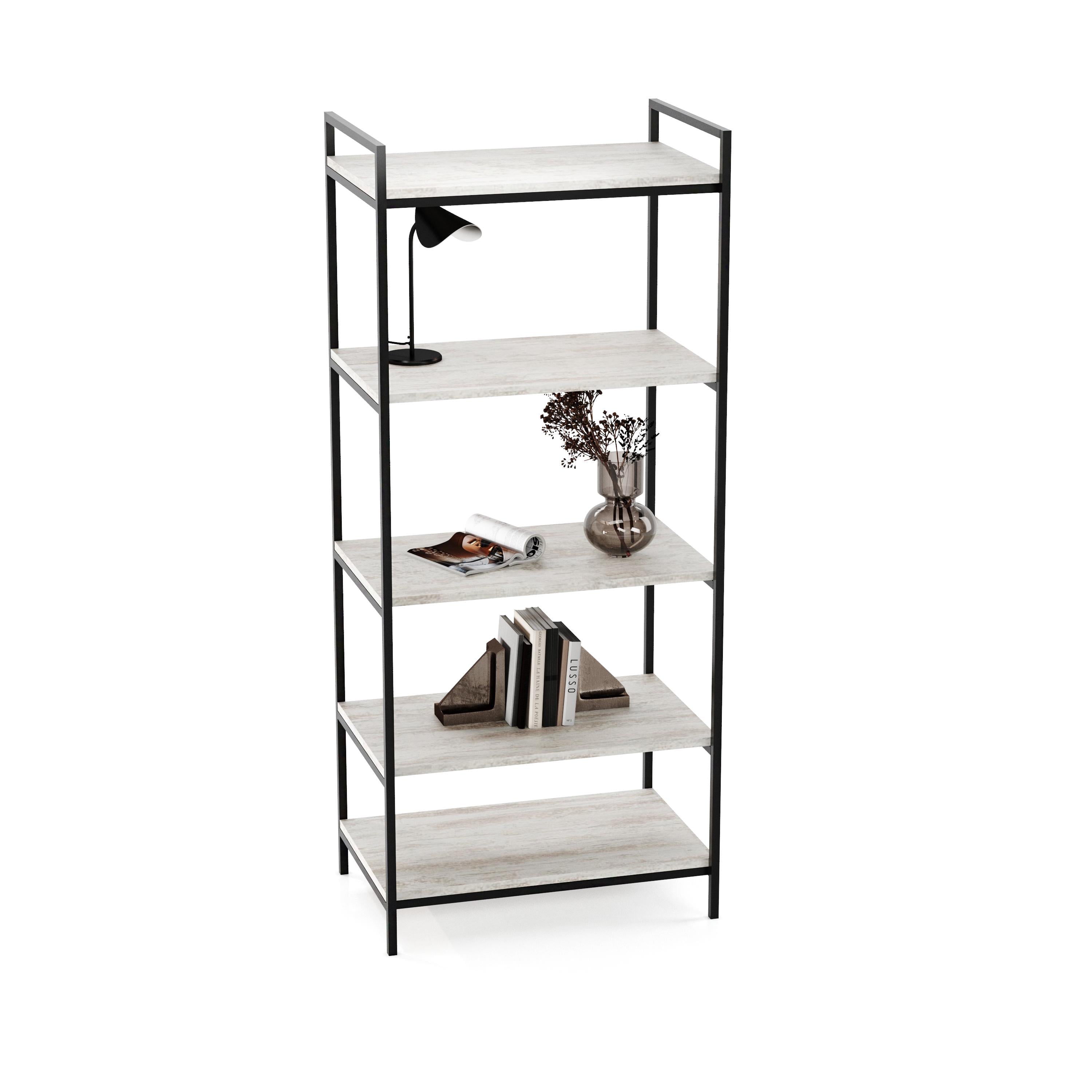 Стелаж Vian-Dizain CT-1 Крафт білий/Чорний (29741156)