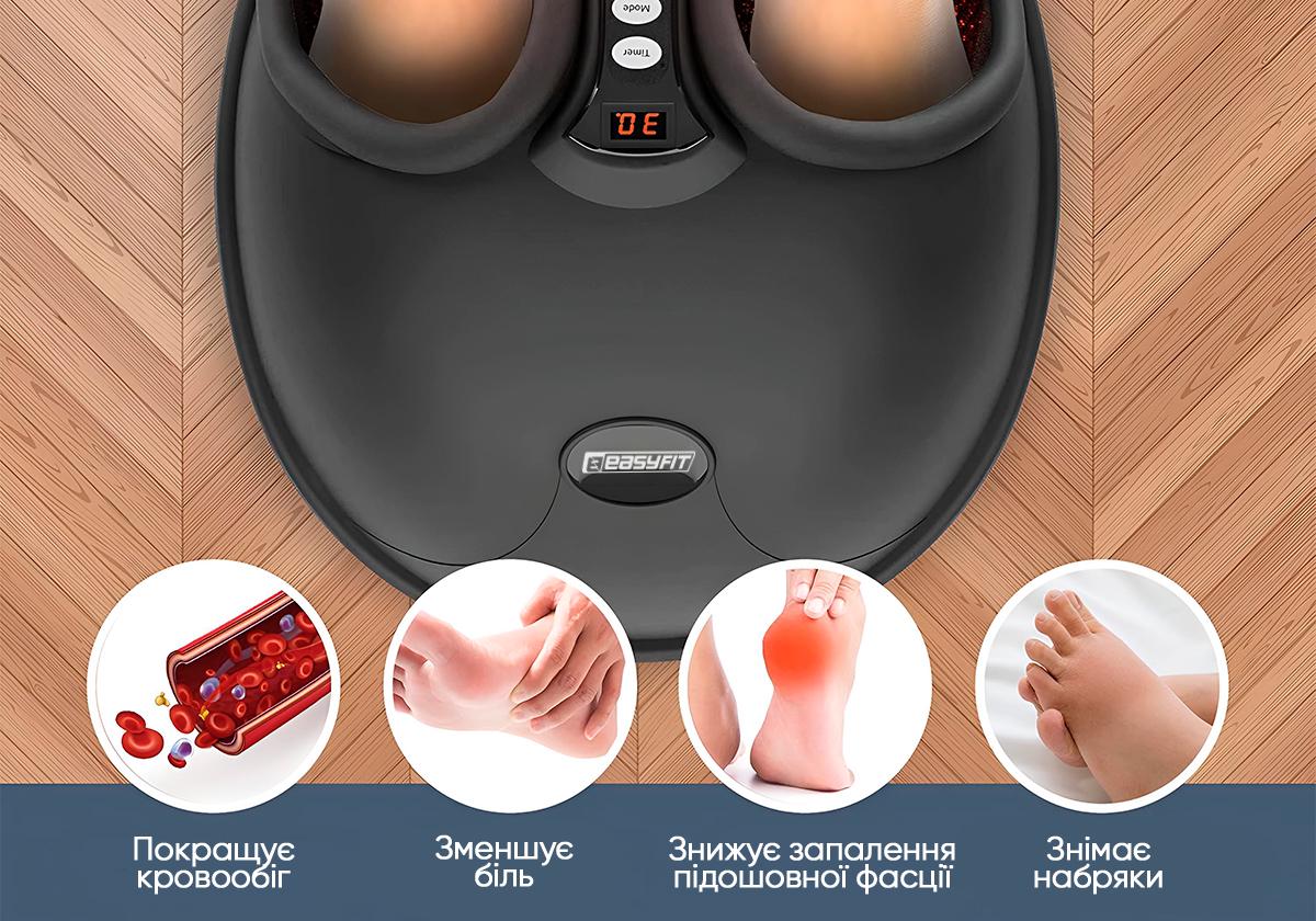 Электромассажер лимфодренажный для ног EasyFit (EF-2300) - фото 2