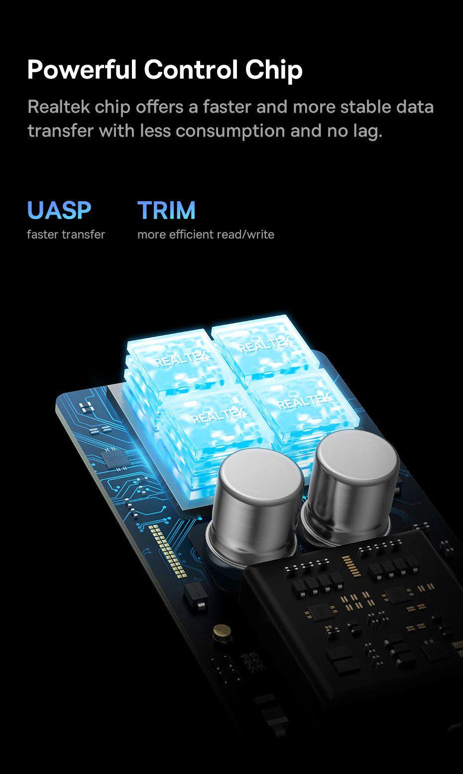 Корпус BASEUS для M.2 NVME та SATA SSD дисків FlyJoy 10 Гбіт/с USB 3.2 Gen2 2280/2260/2242/2230 для PCI-e та NGFF Сірий (B00760600811-00) - фото 12 Корпус BASEUS для M.2 NVME та SATA SSD дисків FlyJoy 10 Гбіт/с USB 3.2 Gen2 2280/2260/2242/2230 для PCI-e та NGFF Сірий (B00760600811-00) - фото 12