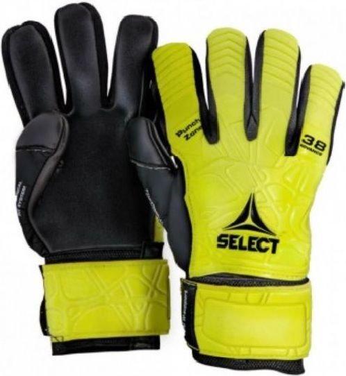 Перчатки вратарские Select GOALKEEPER 38 ADVANCE Unisex р. 9 19 см Желто-черный (5703543311026) - фото 2