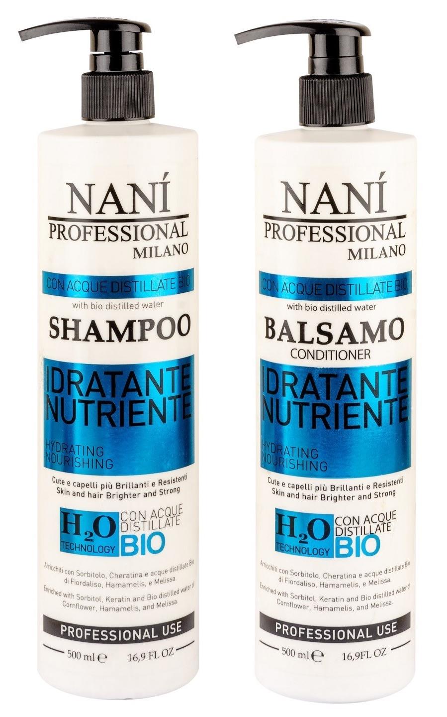 Набор для сухих волос Nani Professional Hydrating 500 мл + 500 мл (E-00233N)