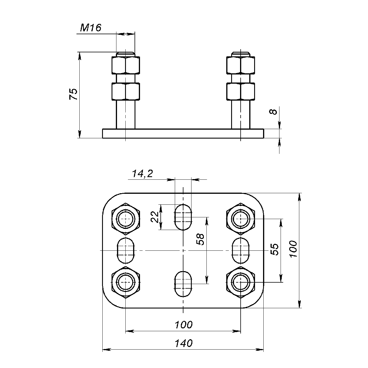 Регулююча опора Roll Grand для закріплення і регулювання кареток воріт 2 шт. - фото 2 Регулююча опора Roll Grand для закріплення і регулювання кареток воріт 2 шт. - фото 2