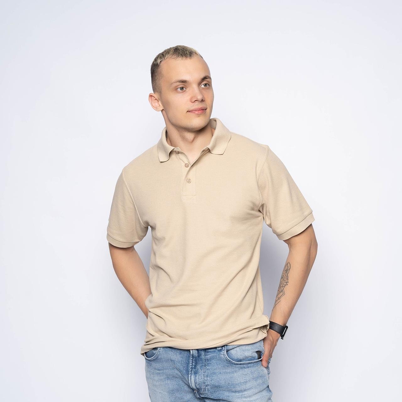 Поло мужское S Бежевый (2295470277)