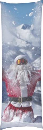 Подушка дакімакура Santa в горах 50х150 см (13549725) - фото 3