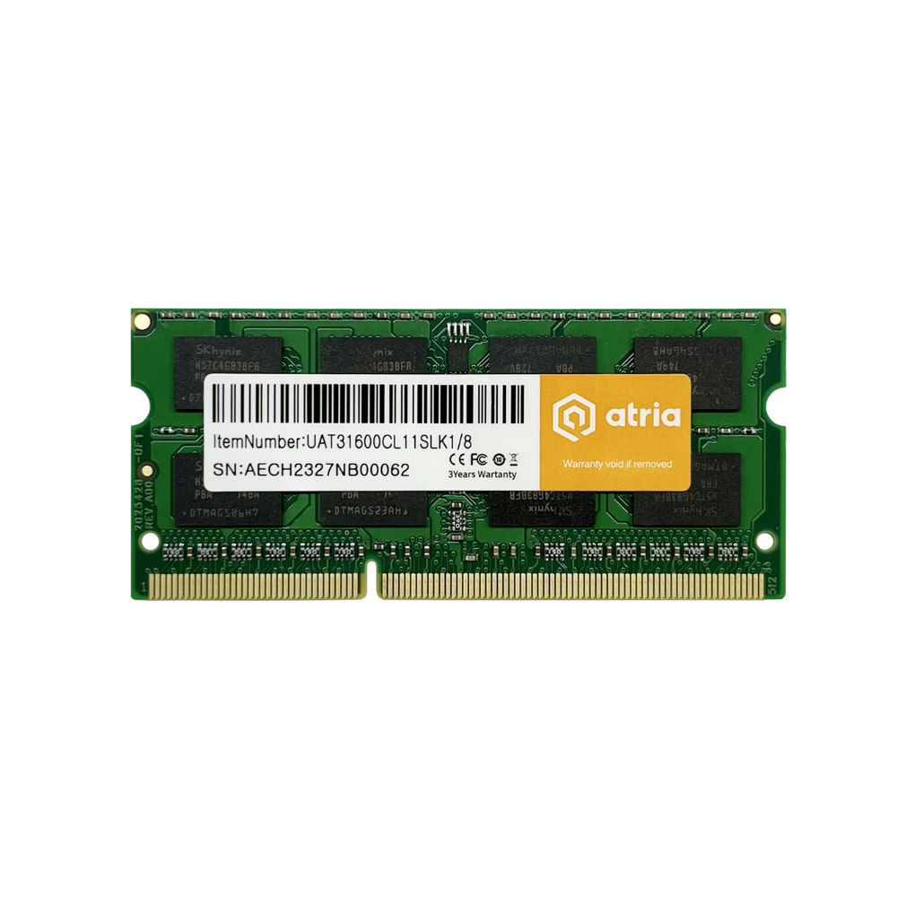 Оперативная память для ноутбуков ATRIA UAT31600CL11SLK1/8 DDR3L 8 Гб 1600 МГц (579621)