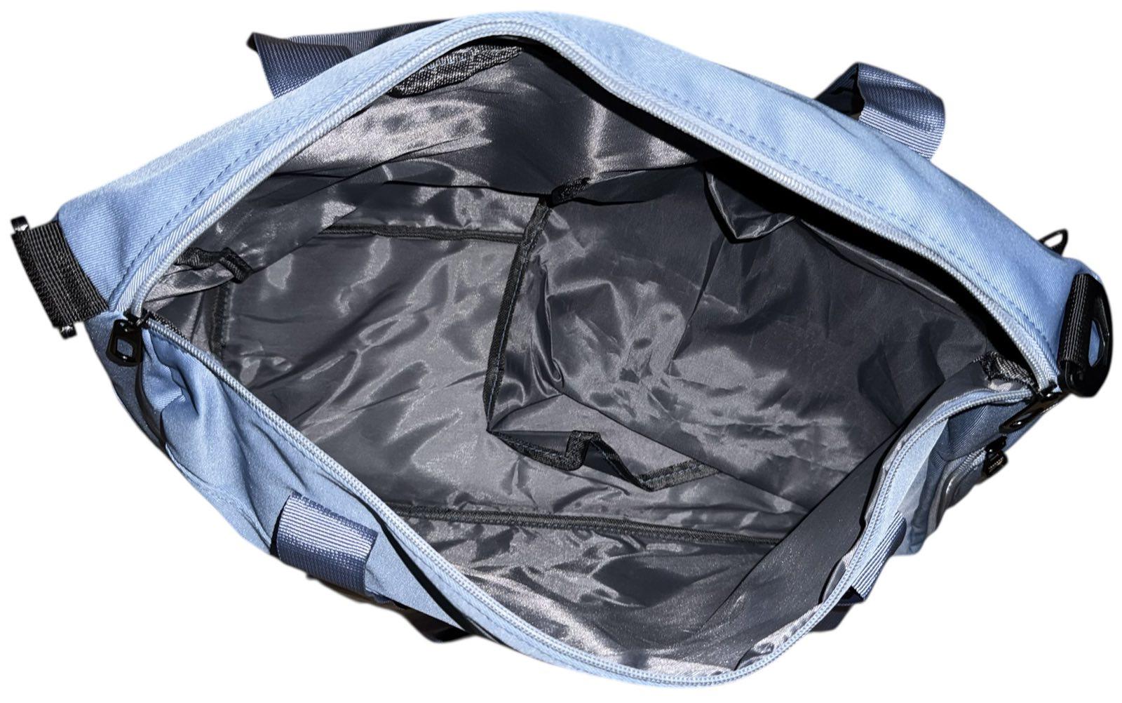 Сумка дорожня 50 л з боковими кишенями та з довгим ремінем через плече Синій (4200) - фото 6 Сумка дорожня 50 л з боковими кишенями та з довгим ремінем через плече Синій (4200) - фото 6