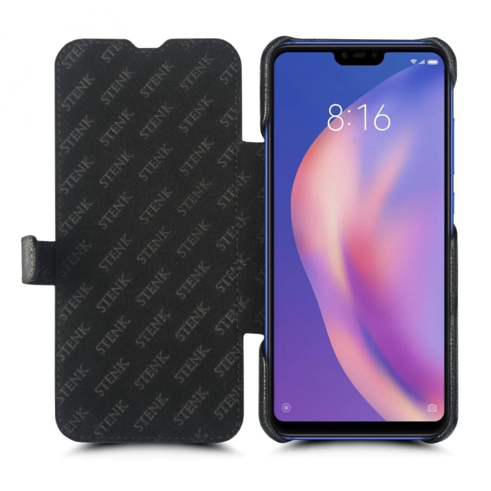 Чехол книжка Stenk Premium для Xiaomi Mi 8 Lite Черный (63242)