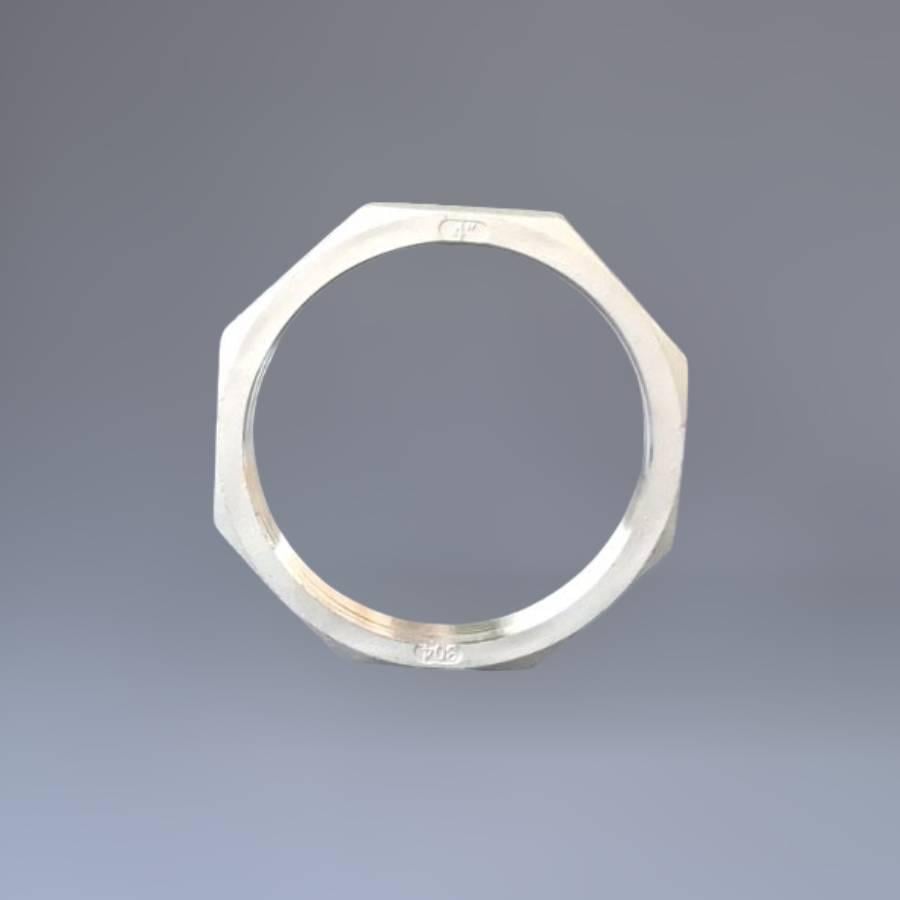 Контргайка нержавіюча різьбова Ду100 4" восьмигранна н/ж сталь AISI304 DIN 431 BSPP Class 150 - фото 12 Контргайка нержавіюча різьбова Ду100 4" восьмигранна н/ж сталь AISI304 DIN 431 BSPP Class 150 - фото 12