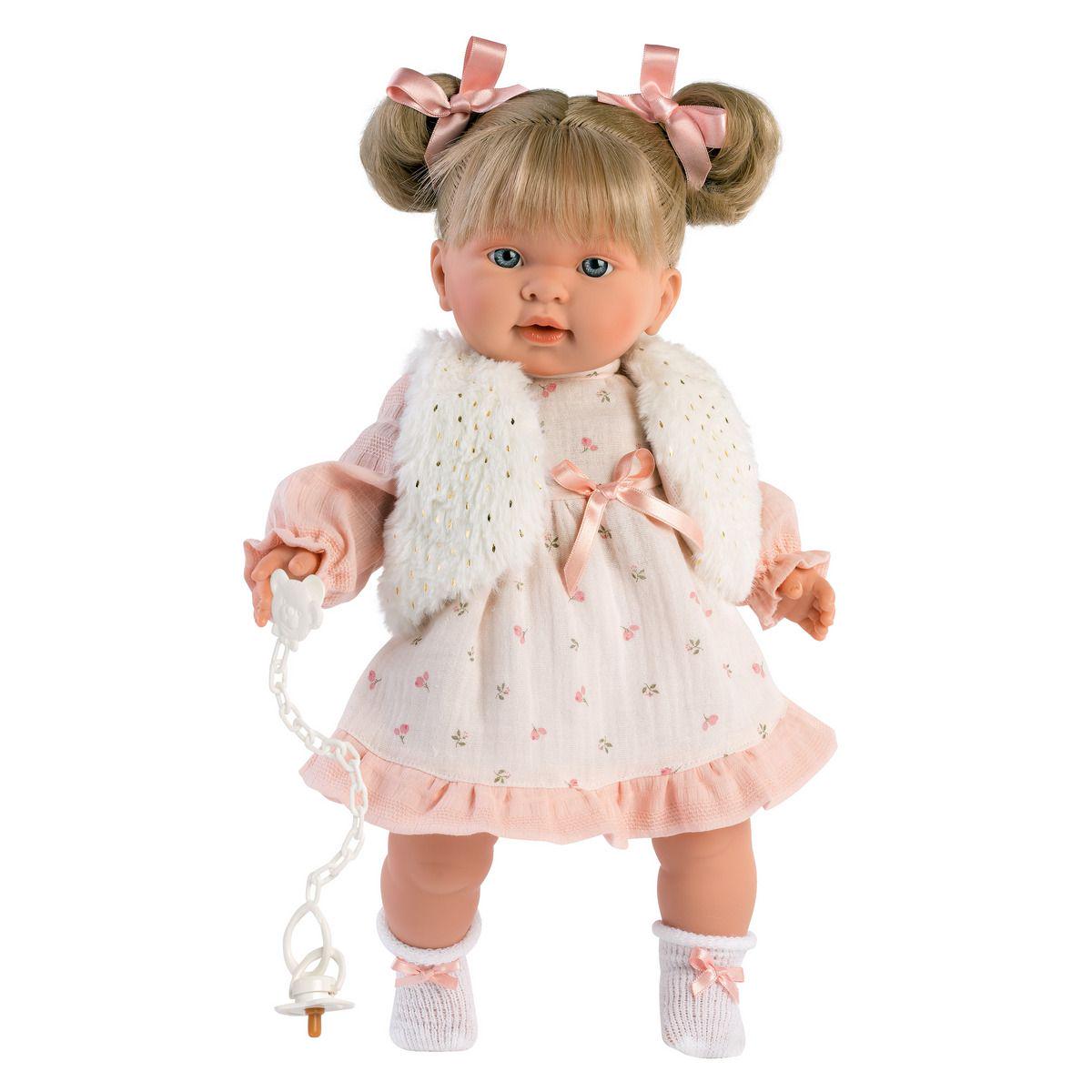 Лялька розмовляюча Llorens Alexandra з вінілу в хутряному жилеті 42 см Білий (150-98-42276) Лялька розмовляюча Llorens Alexandra з вінілу в хутряному жилеті 42 см Білий (150-98-42276)