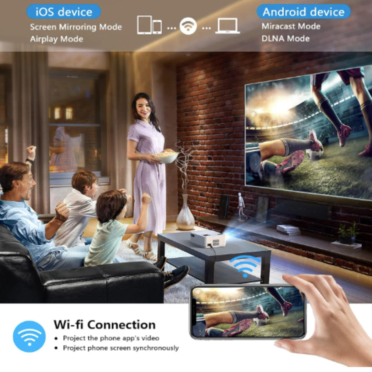 Проектор Dxyiitoo S3 4K Wi-Fi Bluetooth 9800 Лм - фото 6 Проектор Dxyiitoo S3 4K Wi-Fi Bluetooth 9800 Лм - фото 6