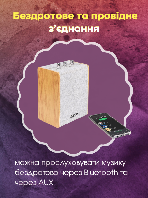 Колонка акумуляторна Fenton AUX Bluetooth 20W - фото 10