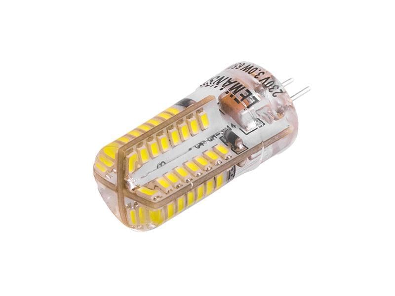 Светодиодная лампа Lemanso LM351 G4 3014SMD силикон 64LED 3W 230V 220Lm 6500K (22811344) Светодиодная лампа Lemanso LM351 G4 3014SMD силикон 64LED 3W 230V 220Lm 6500K (22811344)