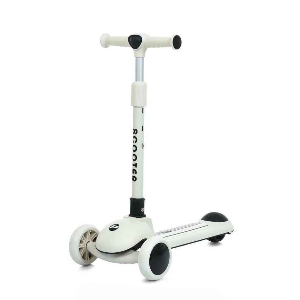 Самокат Bambi трехколесный с музыкой и светом Белый (DS-171-S-412)