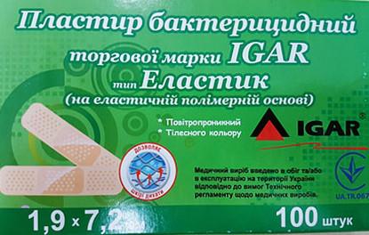 Пластир бактерицидний Igar RiverPLAST Еластик на полімерній основі 1,9х7,2 см 100 шт. (17633427) - фото 2