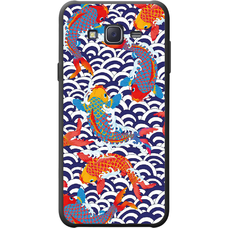 Чохол BoxFace Samsung J500H Galaxy J5 Koi Fish Чорний силікон (25242-up2477-41568)