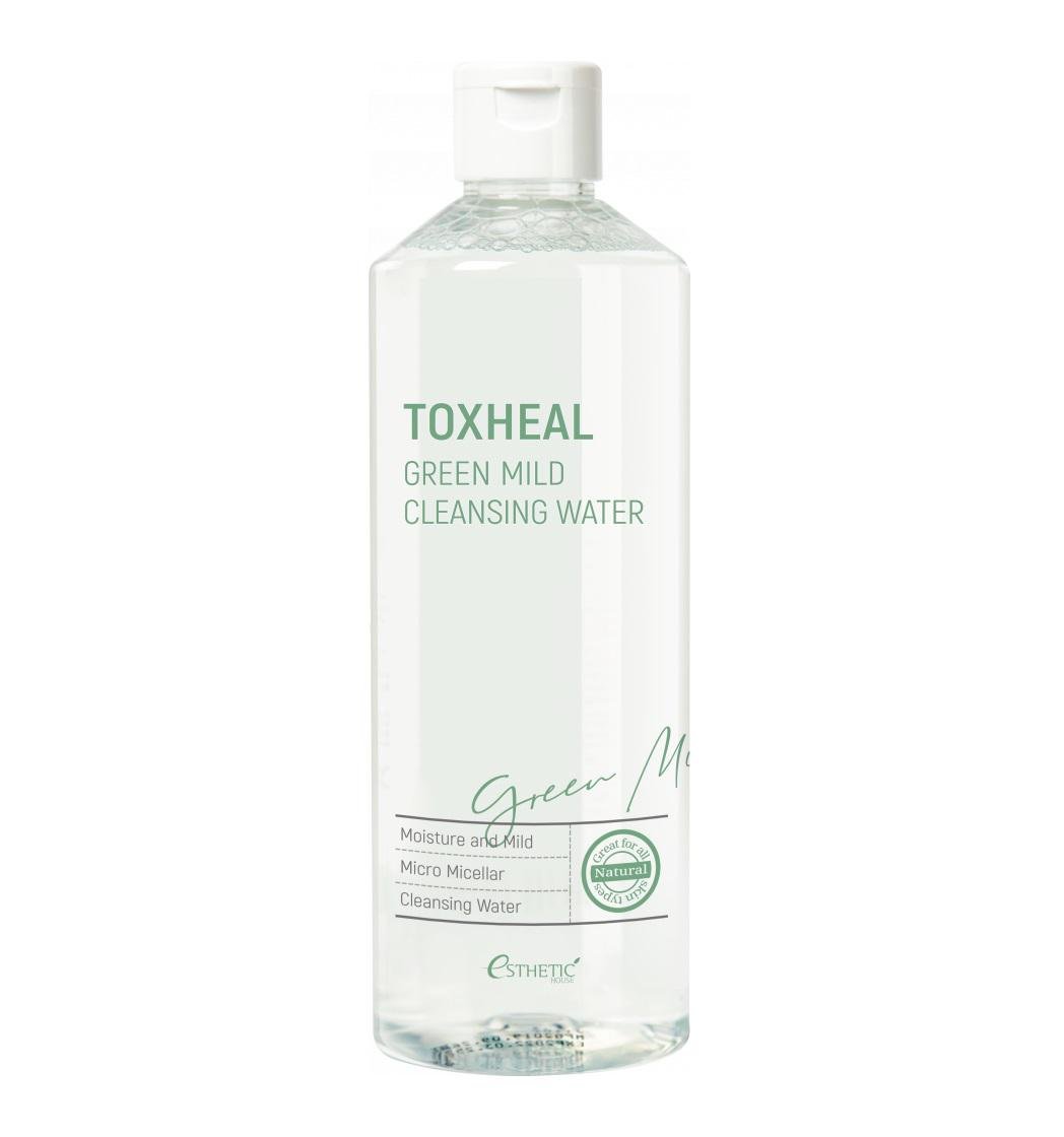 Жидкость для снятия макияжа Toxheal Green Mild Cleansing Water Esthetic House 530 мл (8809450012180)