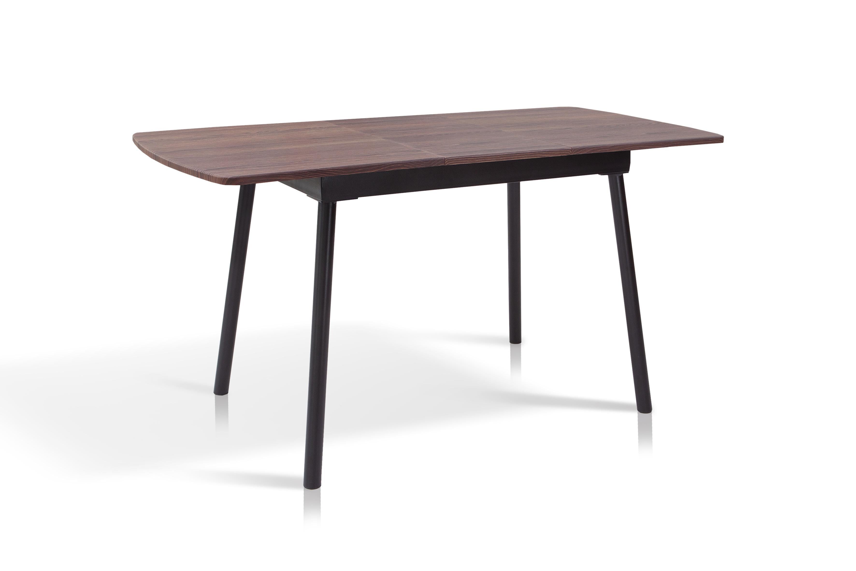 Обеденный стол Фиджи Соло 1100/1450х700х760 мм Черный/Дуб ТК (GAА0050417)