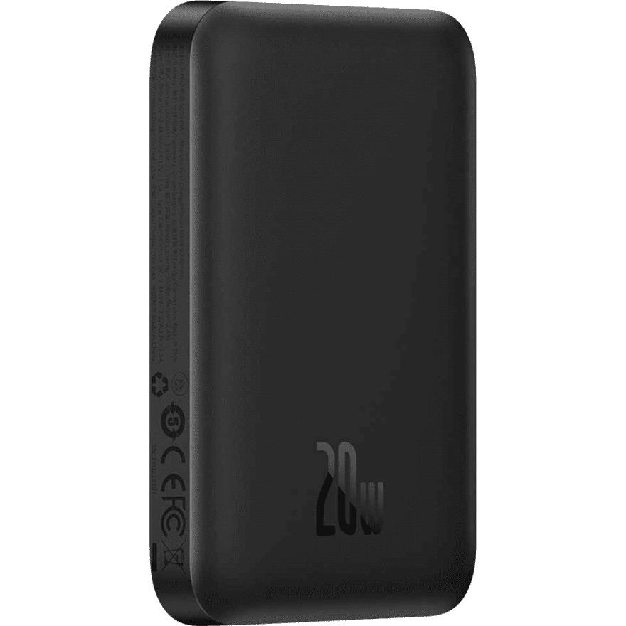 Внешний аккумулятор Baseus Magnetic Bracket Mini 6000 mAh 20W Black (PPCX020001) - фото 3 Внешний аккумулятор Baseus Magnetic Bracket Mini 6000 mAh 20W Black (PPCX020001) - фото 3