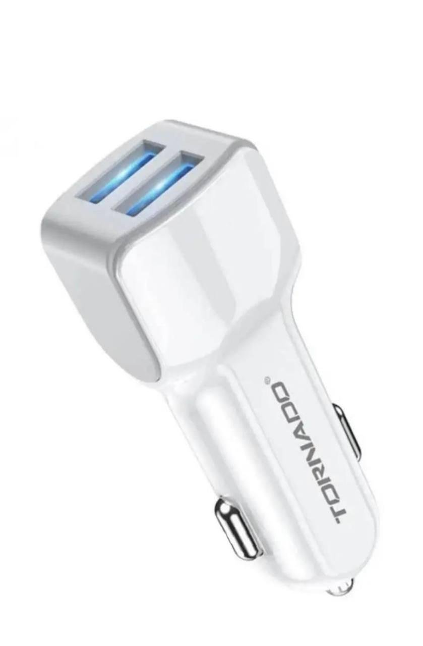 Зарядное устройство для автомобильного Tornado L22 2USB 2,4 A White (м00828) Зарядное устройство для автомобильного Tornado L22 2USB 2,4 A White (м00828)