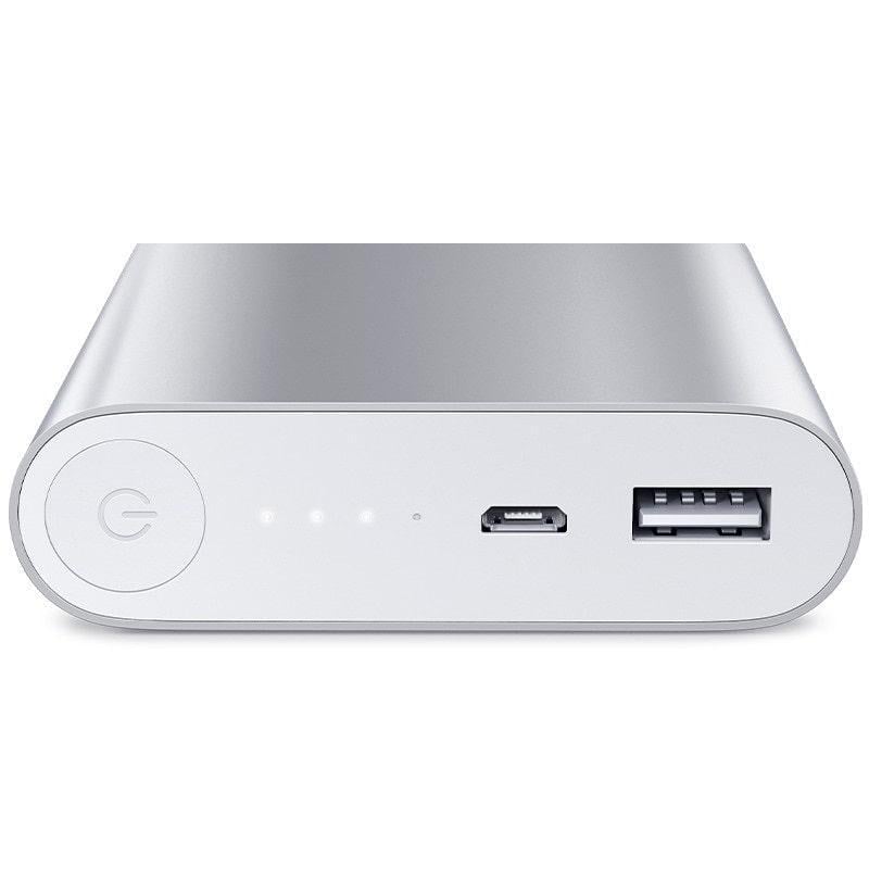 Повербанк MI 10400 мАч для смартфонов и планшетов Серебристый (2173) - фото 2