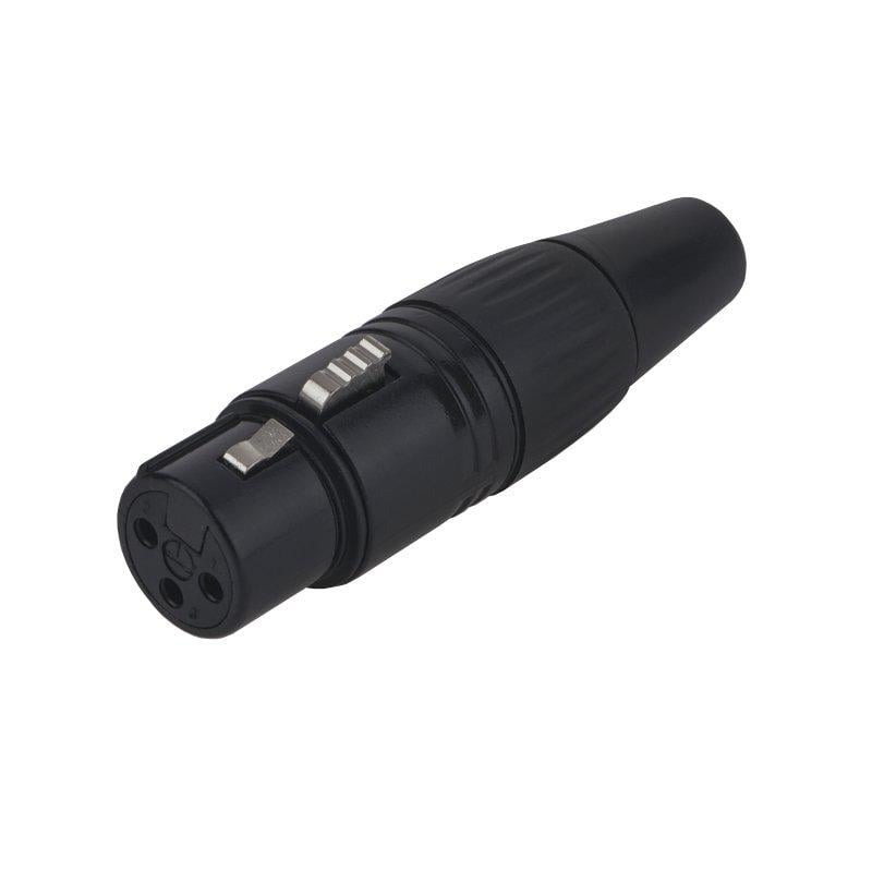 Гніздо XLR 3pin на кабель Чорний (A262015)