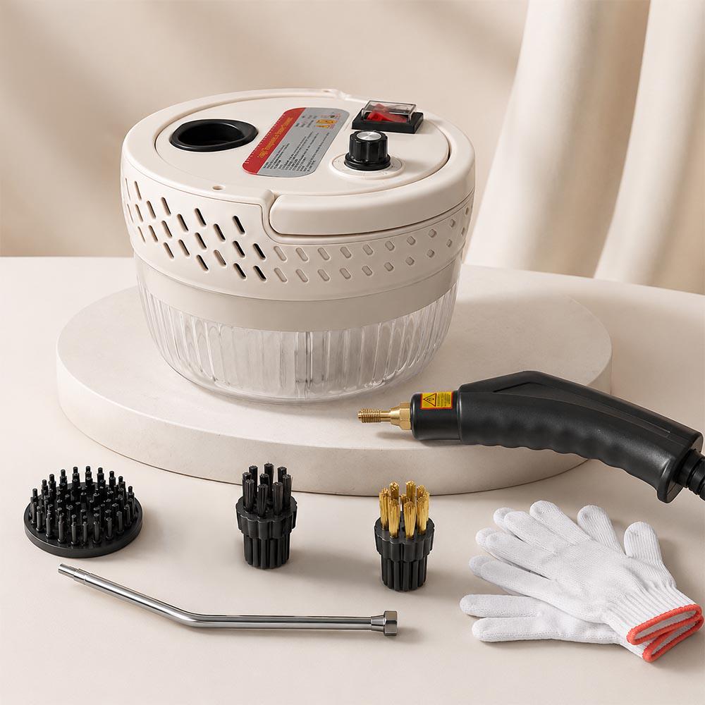 Пароочиститель ручной Steam Cleaner с отпариванием для уборки/перчатками 1550 Вт насадками 4 шт. Пароочиститель ручной Steam Cleaner с отпариванием для уборки/перчатками 1550 Вт насадками 4 шт.