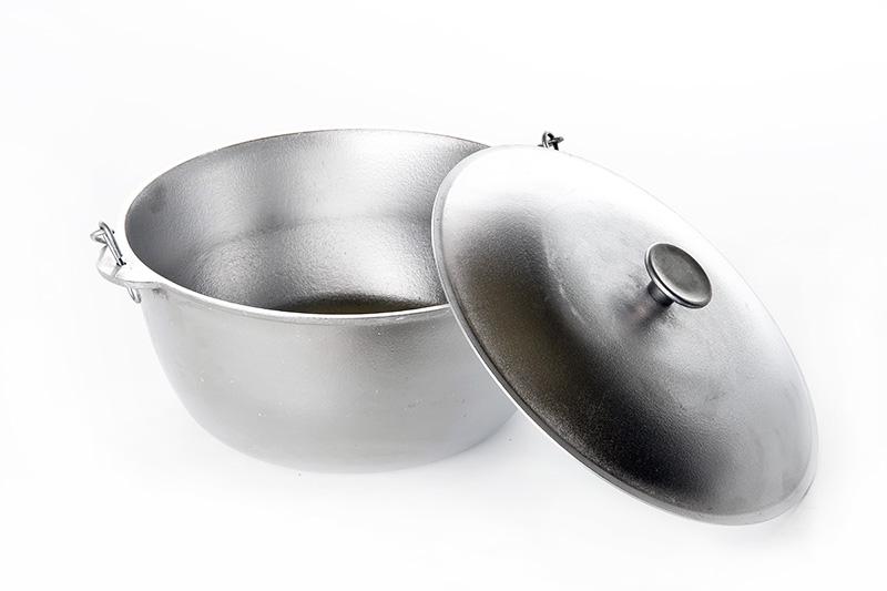 Казан алюминиевый Сила с крышкой и дужкой 240 мм 4 л (65222)