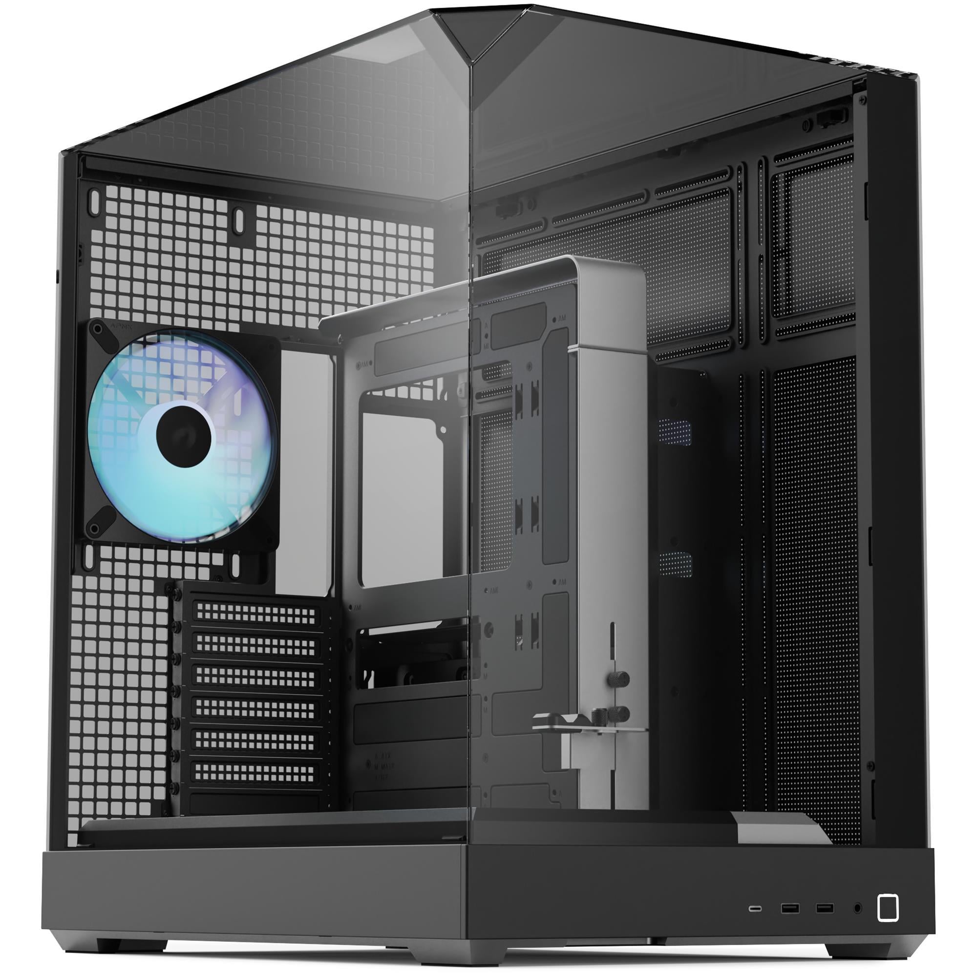 Корпус для ПК APNX V2 Midi-Tower PSU ATX/MicroATX/Mini-ITX ARGB BTF Black (APCM-VI02143.11)