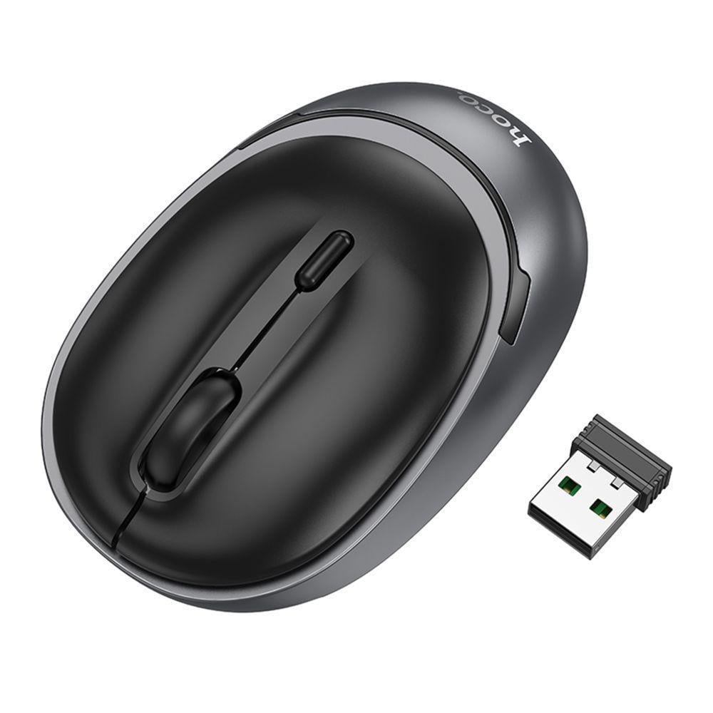 Комп'ютерна мишка бездротова Hoco GM34 Nuevo dual mode 2.4G/Bluetooth 3.0/5.2 Чорний (3001624124)
