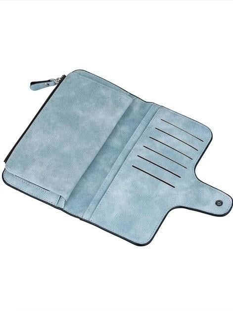 Гаманець Baellerry Forever жіночий замшевий 19х10,5х2 см Блакитний - фото 3