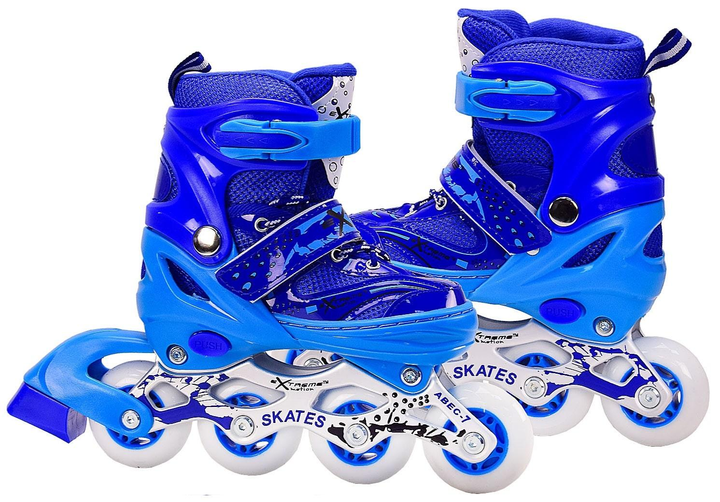 Ролики раздвижные Extreme Motion R2076 М Синий (27882033)