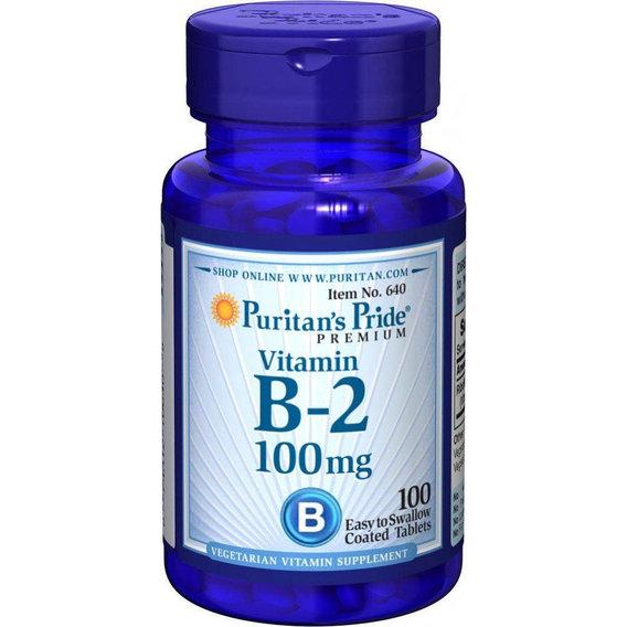 Рибофлавин Puritan's Pride Vitamin B-2 Riboflavin 100 мг 100 Tabs